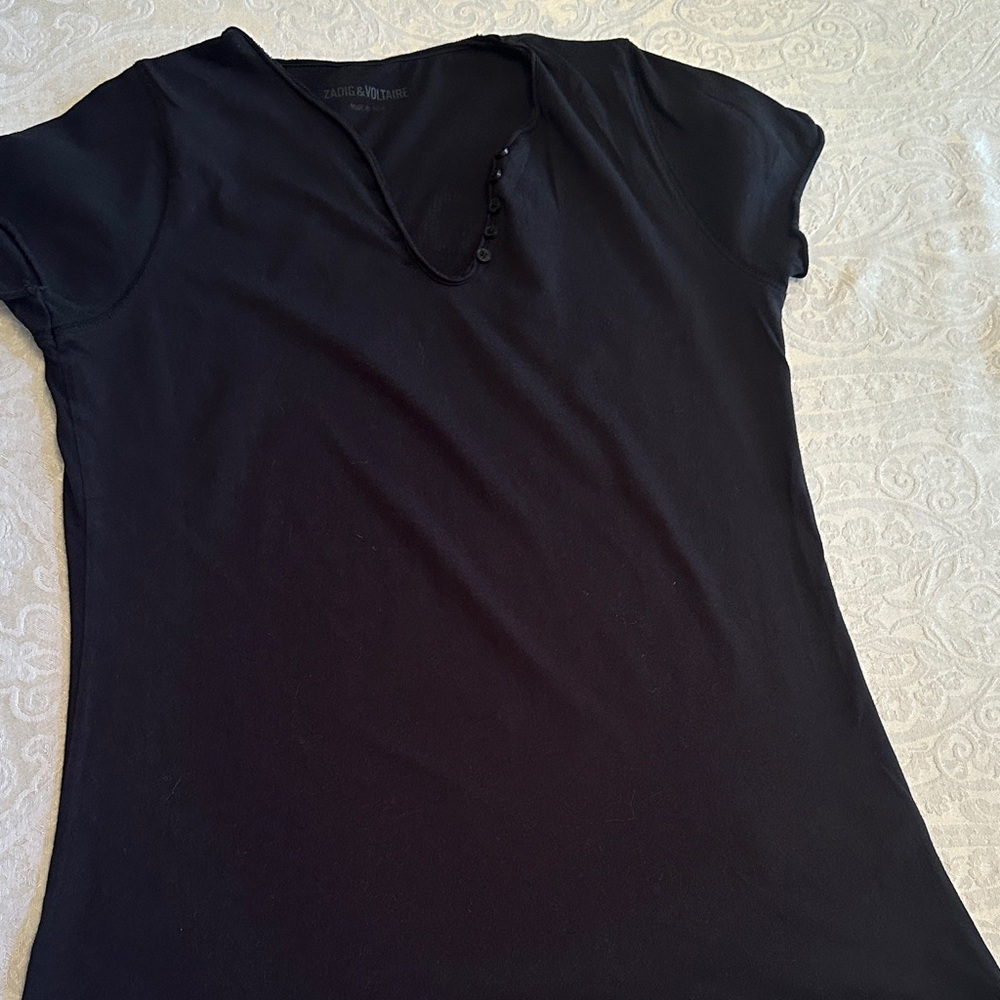 Zadig & Voltaire Black Short Sleeve Top
